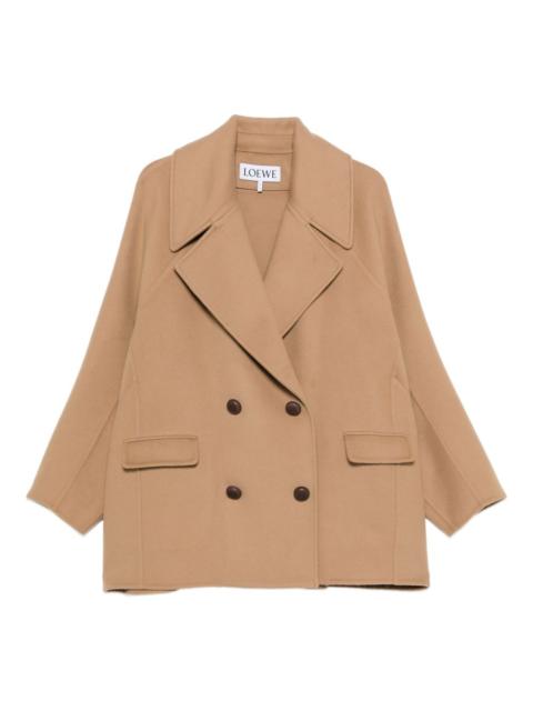 Loewe Loewe Women Wool Double-Breasted Coat