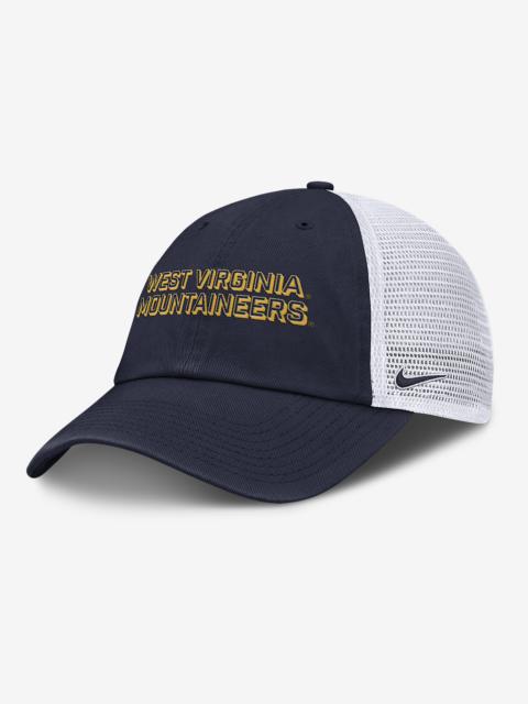 Nike West Virginia On-Field Club Gameday Men's Nike College Trucker Adjustable Hat