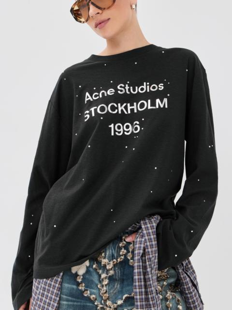Acne Studios 1996 Rhinestone Long Sleeve T-Shirt