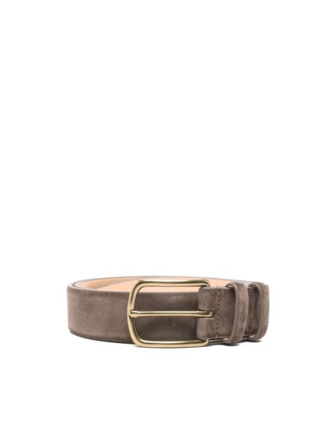 OFFICINE CREATIVE suede buckle belt