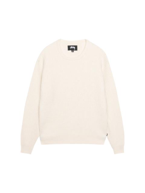 Stüssy Stussy Waffle Knit Cashmere Crew 'Natural'