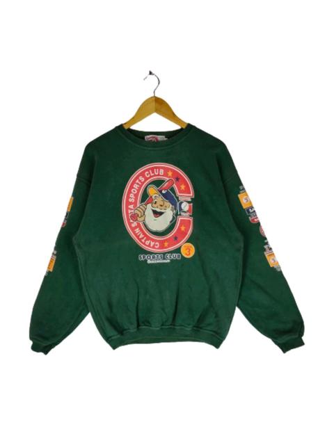 Other Designers Vintage - CAPTAIN SANTA Sport Club Big Printed on Sleeve Sweatshirt