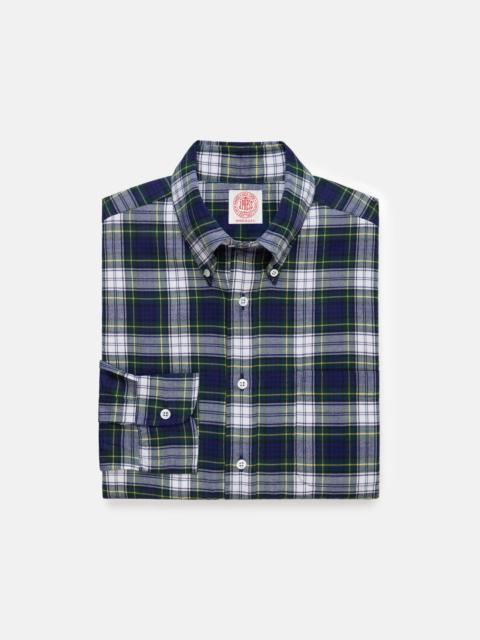 J. PRESS MADE-IN-USA DRESS GORDON TARTAN FLANNEL SPORT SHIRT - CLASSIC FIT