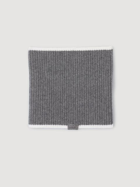 Sandro RIBBED KNIT NECK WARMER