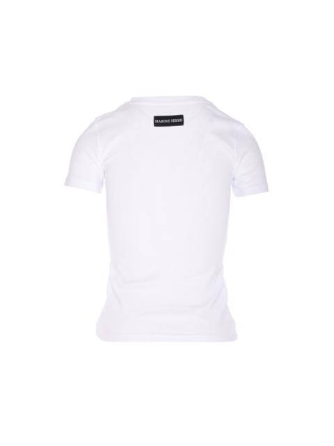 Marine Serre Marine Serre Women Moon Logo Jersey Baby Fit T-Shirt