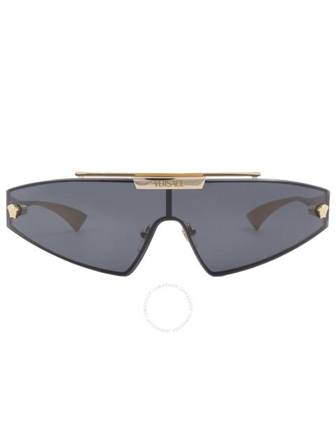 VERSACE Open Box - Versace Grey Shield Ladies Sunglasses VE2265 100287 44