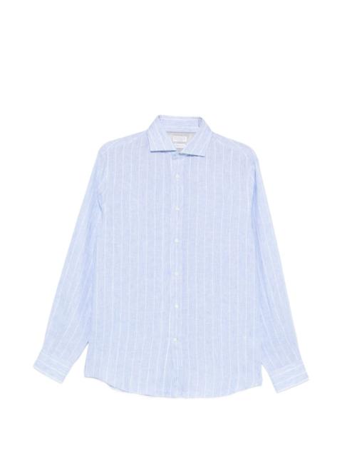 Brunello Cucinelli Brunello Cucinelli Men Striped Linen Shirt