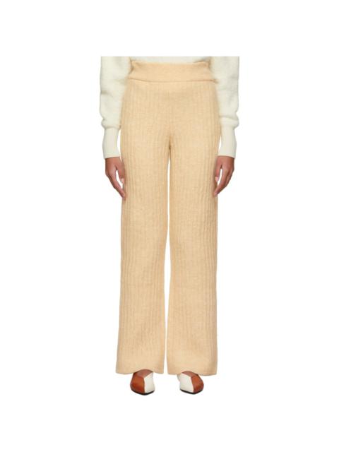 Nanushka Beige Wool Shad Lounge Pants