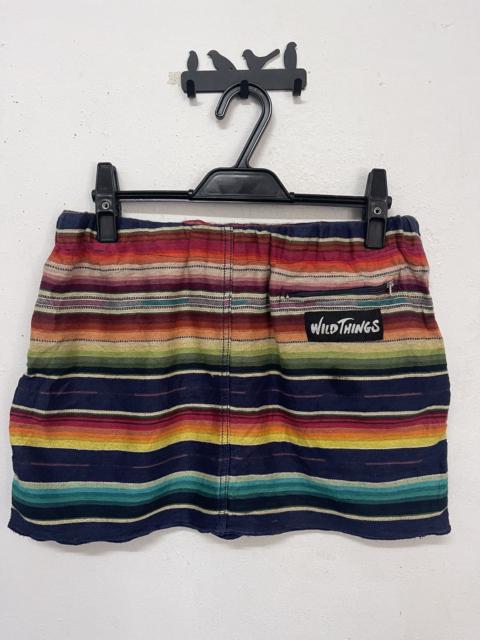 Other Designers Japanese Brand × Wild Things - Wild Things Striped Multicolor Street Sport Skirt