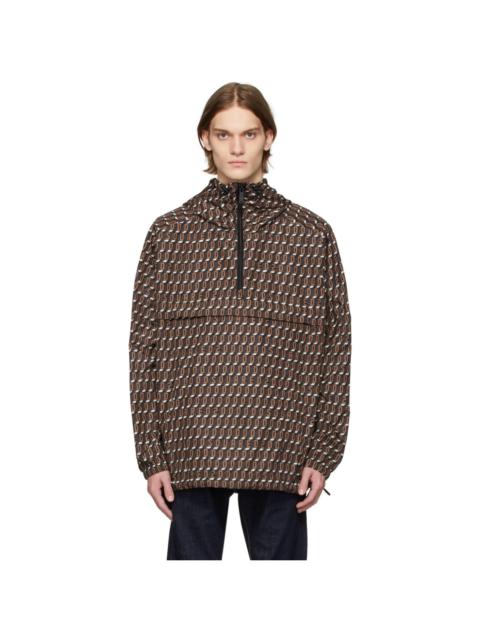 DSQUARED2 Black & Brown Monogram Windbreaker