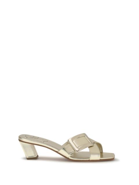 Roger Vivier Roger Vivier Laminated Leather Mules Sandals