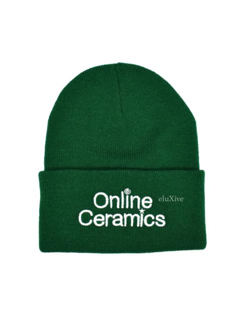 Other Designers Online Ceramics Dark Green Logo Embroidered Beanie DS