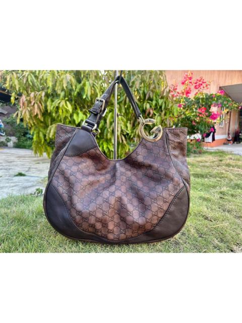GUCCI Authentic Gucci Guccisima Leather Charlotte Tote Bag