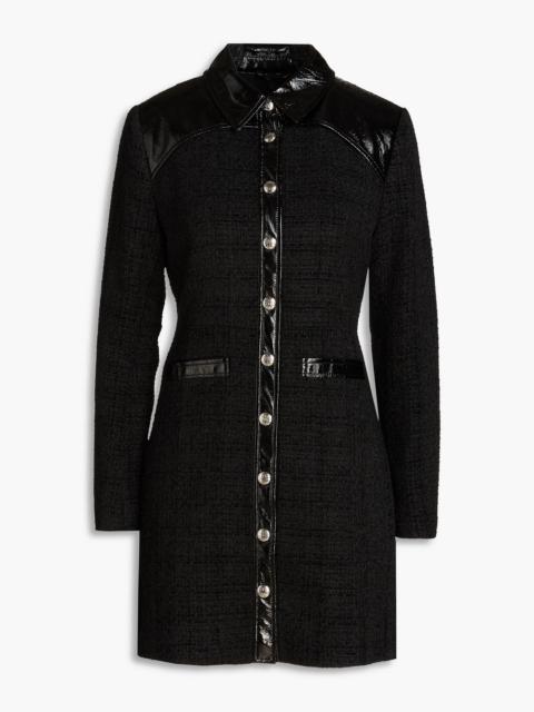 maje Tweed mini shirt dress