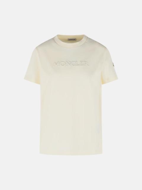 Moncler IVORY COTTON T-SHIRT