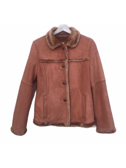 Japanese Brand - Japanese Sherpa Suede Jacket