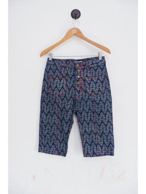 Hysteric Glamour Vintage Y2K Lovers House Printed Shorts Jeans