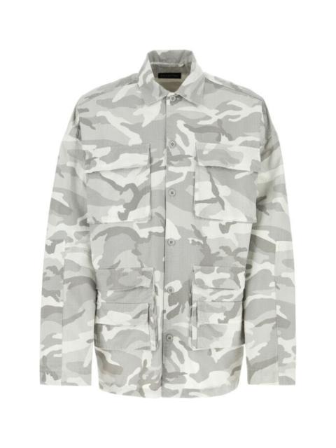 Balenciaga Men Printed Cotton Shirt