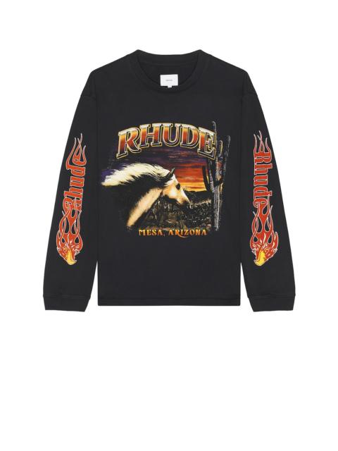 Rhude Mesa Stallion Long Sleeve Tee