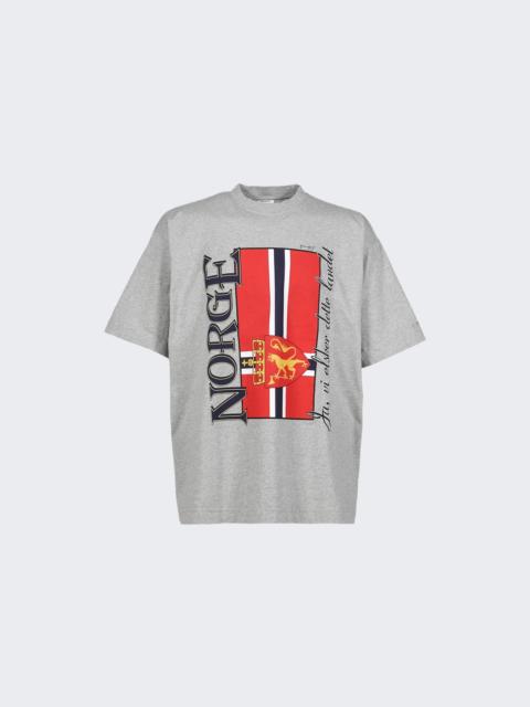 VETEMENTS Norway Tourist Tee Grey Melange