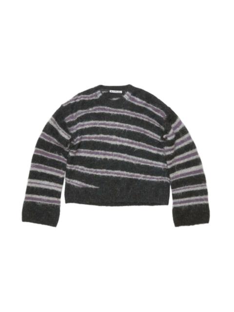 Acne Studios MOHAIR BLEND JUMPER (DARK GREY MELANGE/MULT)
