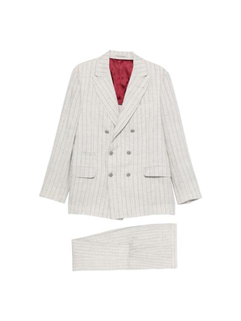 Brunello Cucinelli Linen Double-breasted Suit
