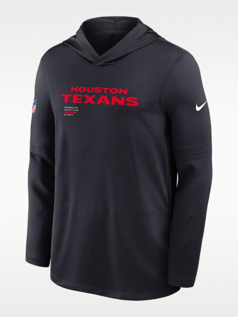 Nike Houston Texans Pure Fury Sideline Men's Nike Dri-FIT NFL Long-Sleeve Hooded Top