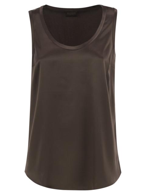 Brunello Cucinelli Brunello Cucinelli Women Stretch Silk Satin Top