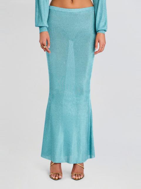 RETROFÊTE HARMONY METALLIC KNIT SKIRT