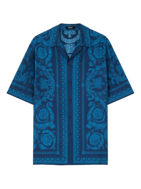 VERSACE Versace Barocco-print Short-sleeve Shirt