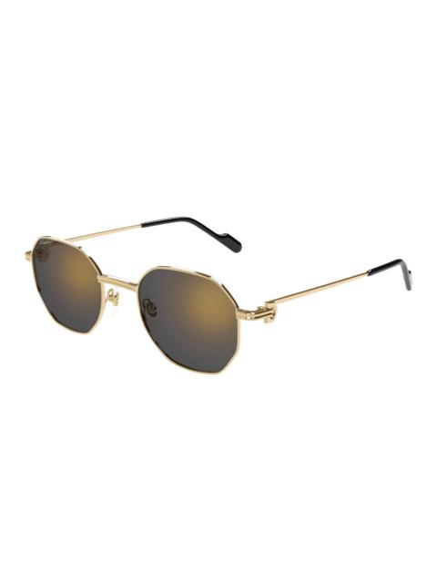 Cartier Cartier Grey Multilayer Geometric Ladies Sunglasses CT0500S 001 50