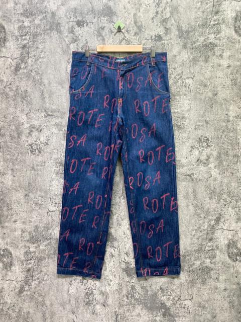 Other Designers Distressed Denim - ROTE ROSA All Print Distressted Denim Jeans