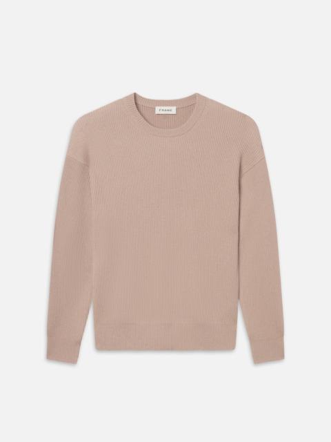 FRAME Ribbed Crewneck Sweater