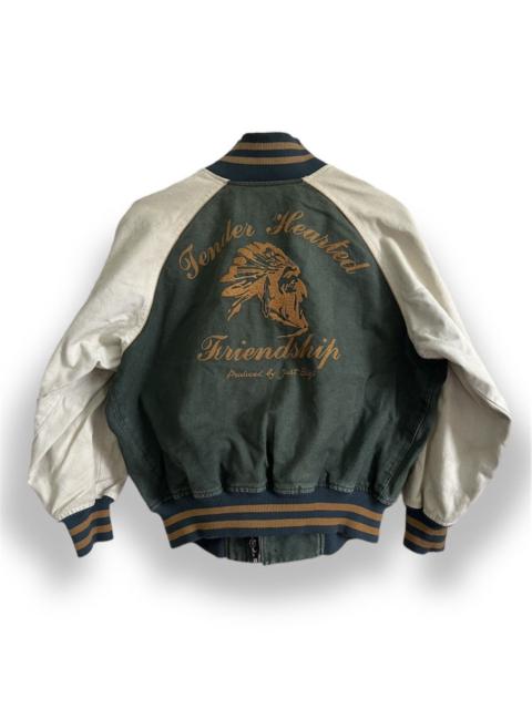 Vintage Native Letterman Varsity Jacket By Bigi