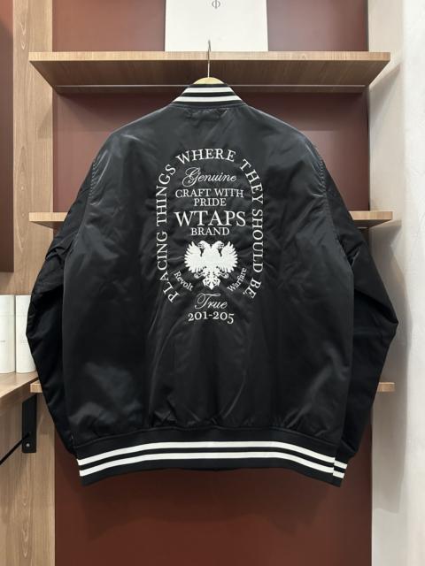 WTAPS Wtaps Team jacket nylon Varsity - "Black" Large