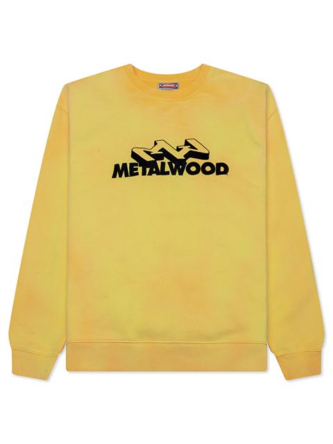 Metalwood Studio MOUNTAINEER CREWNECK SWEATSHIRT - GOLD