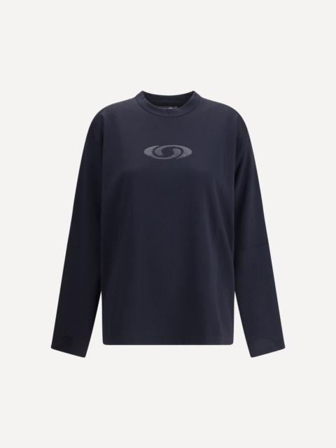 MM6 Maison Margiela Salomon Motomesh LS crewneck from the Salomon x MM6