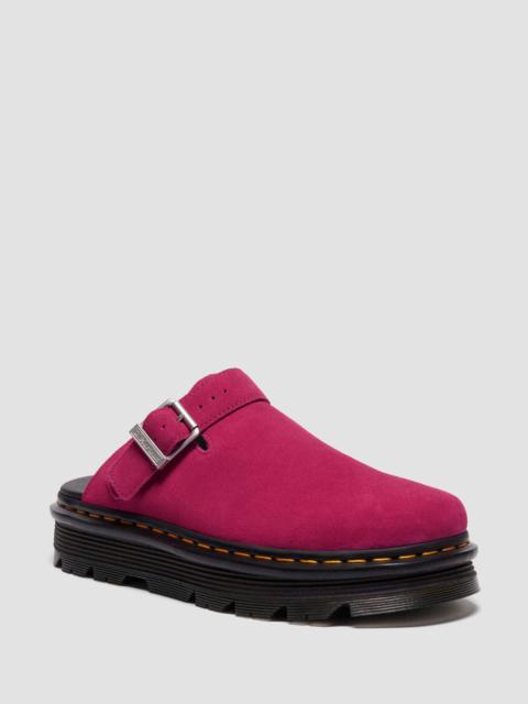 Dr. Martens Zebzag Suede Slingback Platform Mules