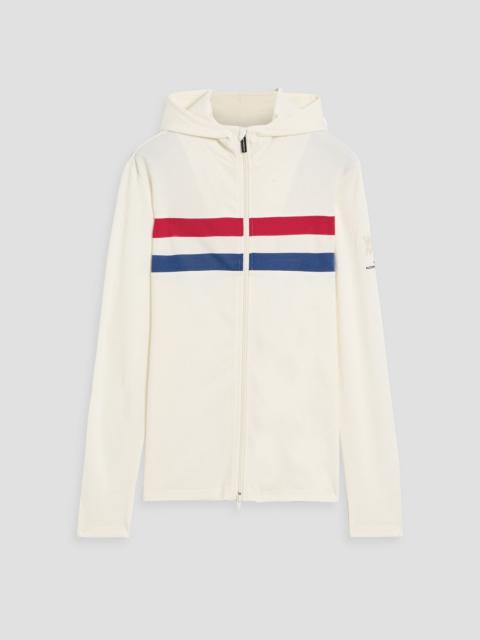 Other Designers Striped wool-blend zip-up hoodie