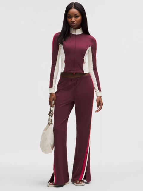 lululemon Striped Slim-Fit Mid-Rise Track Pant