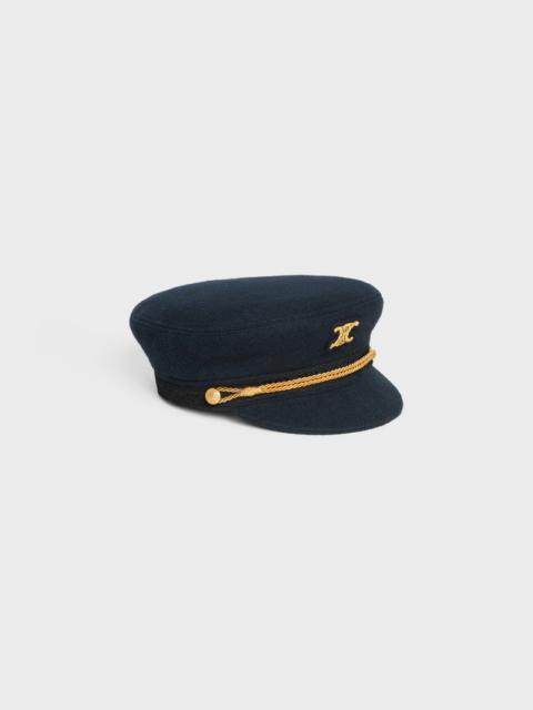 CELINE Celine triomphe sailor cap in wool cloth