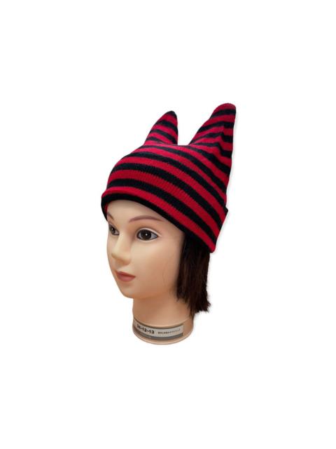 Other Designers Japanese Brand - Japanese Devil Horns Stripes Beanie Hats Snow Caps