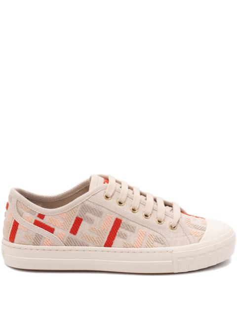 FENDI Fendi Women Domino Canvas Sneakers