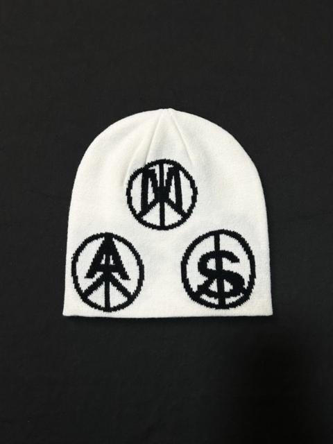 Other Designers Japanese Brand - Rare Amari Studios Graphic No Cuff Knit Green Beanie OS