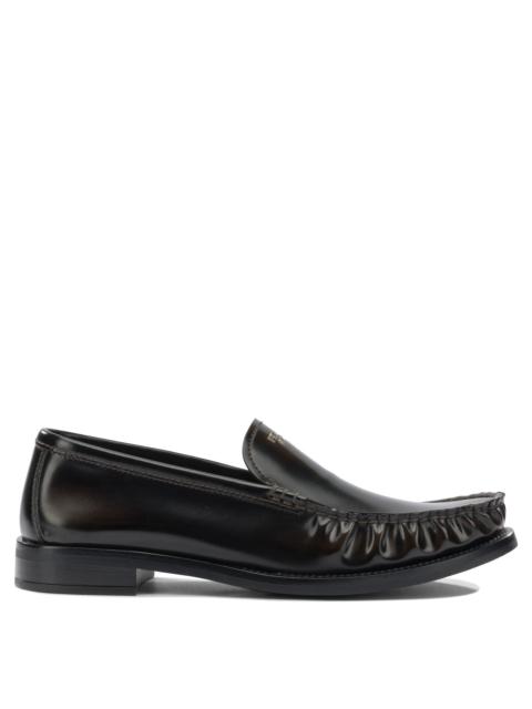 Prada Prada Brushed Leather Loafers Black Women