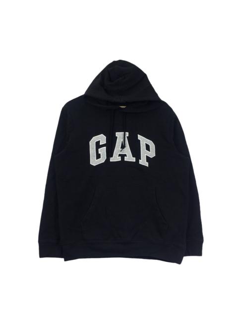 Other Designers Gap - Vtg GAP Box Logo Minimalist Black Hoodie World Famous