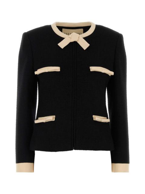 Valentino Valentino Garavani Women Black Tweed Blazer