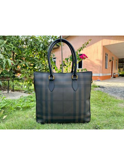 Burberry Authentic Burberry Charcoal Check Shopper Tote Bag