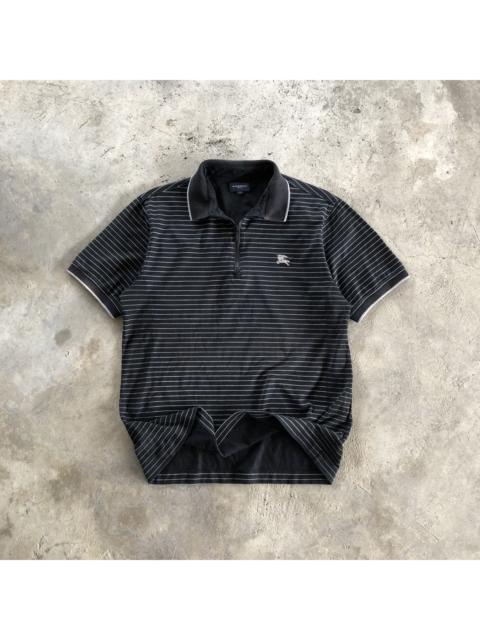 BURBERRY Golf Stripe Half Zip Polo