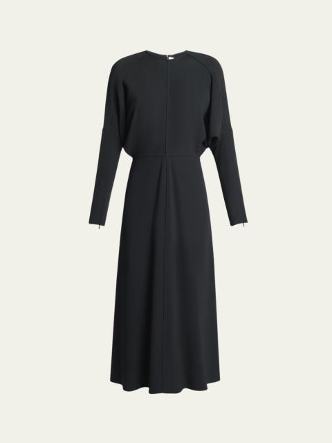 Victoria Beckham Dolman Sleeve Midi Dress